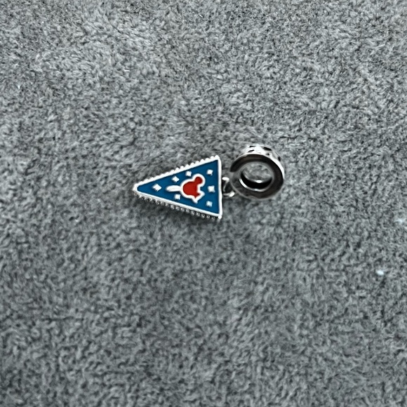 Disney Mickey Mouse Flag Banner Dangle Charm - Picture 2 of 5